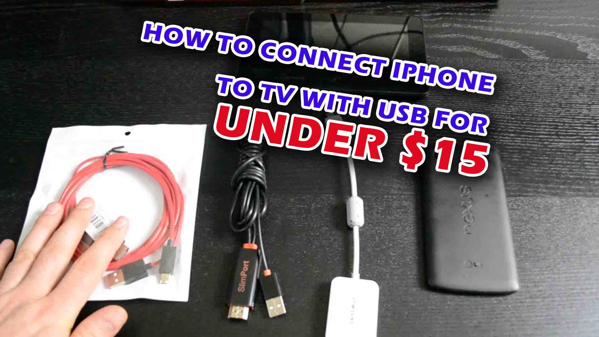How to Connect iPhone to TV with USB for Under $15