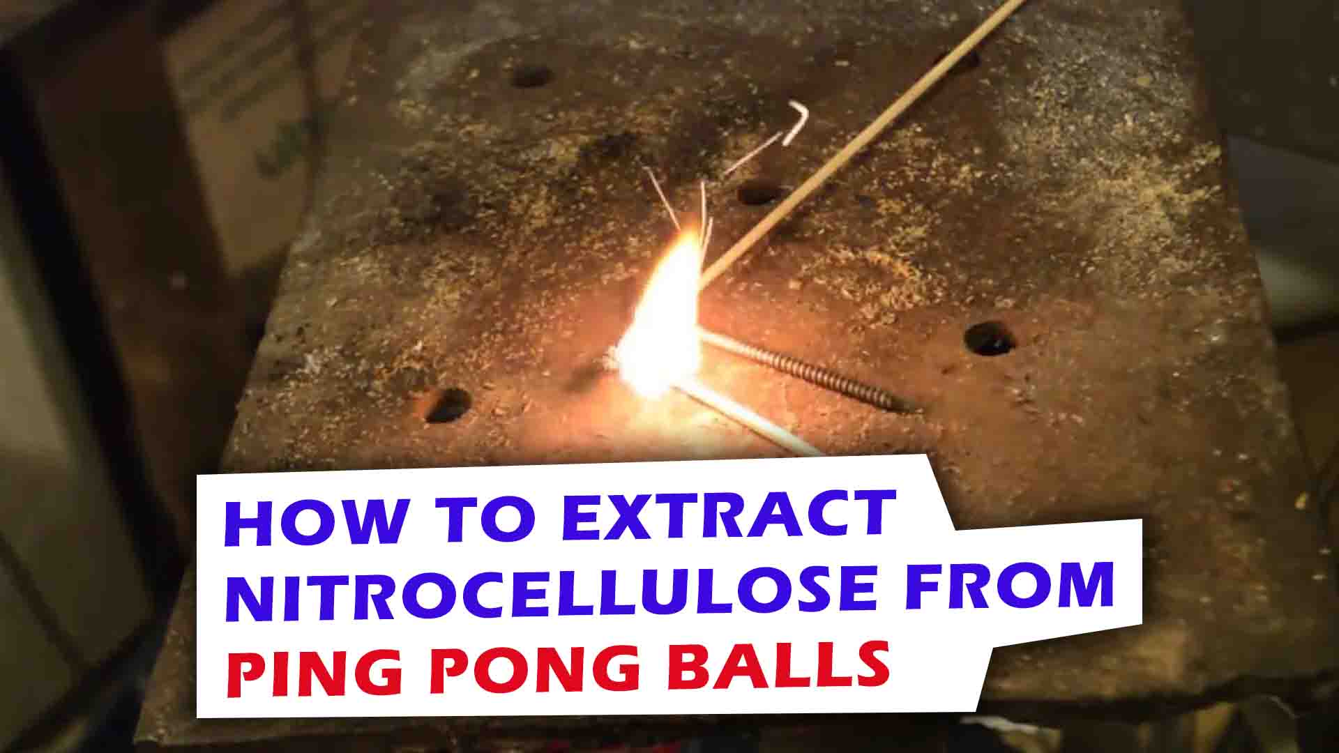 How to Extract Nitrocellulose from Ping Pong Balls